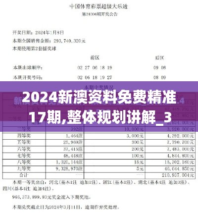 2024新澳资料免费精准17期,整体规划讲解_3K69.749-4
