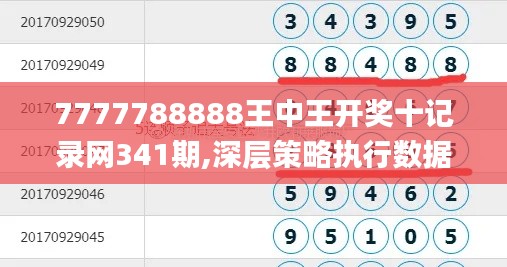 7777788888王中王开奖十记录网341期,深层策略执行数据_soft9.999
