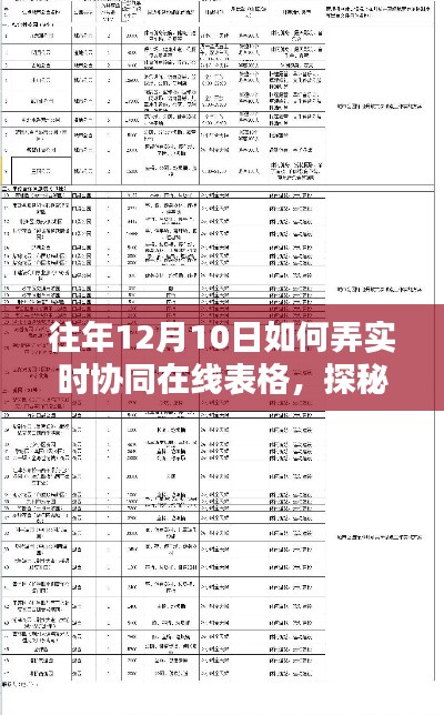 探秘小巷深处的协同奥秘,在线实时协同制表指南(往年12月10日篇)
