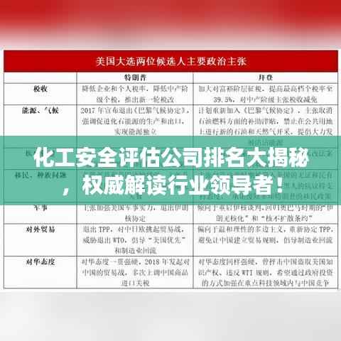 化工安全评估公司排名大揭秘，权威解读行业领导者！