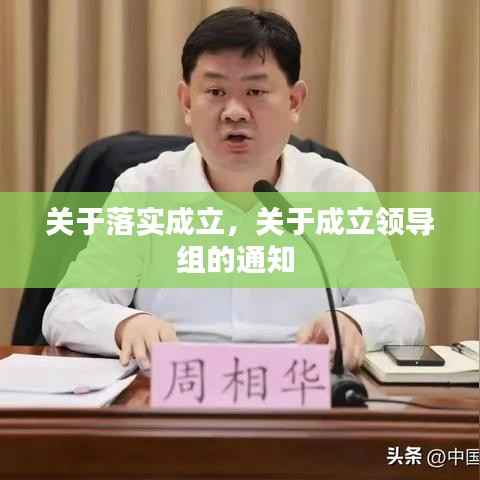 关于落实成立,关于成立领导组的通知